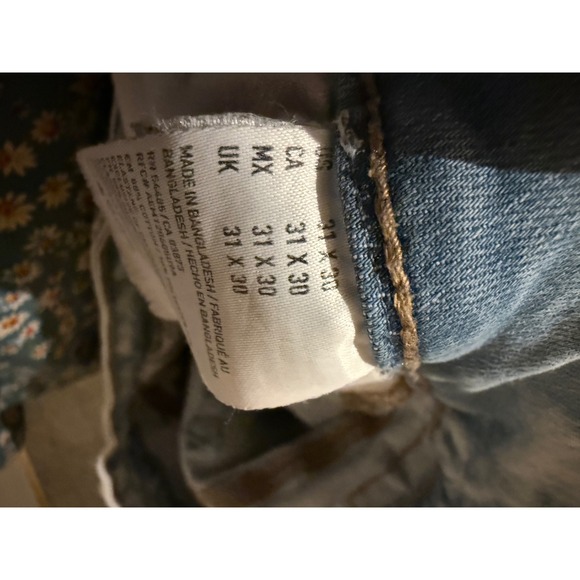 American Eagle Outfitters Mens Extreme Flex Distressed Light Wash Jeans 31x30 - Picture 5 of 5